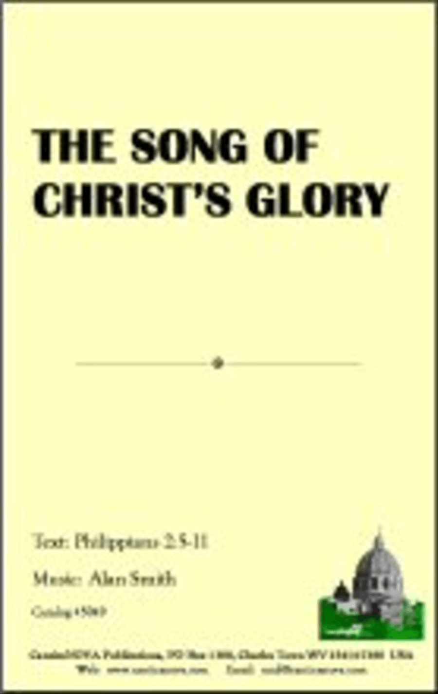 The Song of Christ's Glory 4-Part scores gallery preview page 1