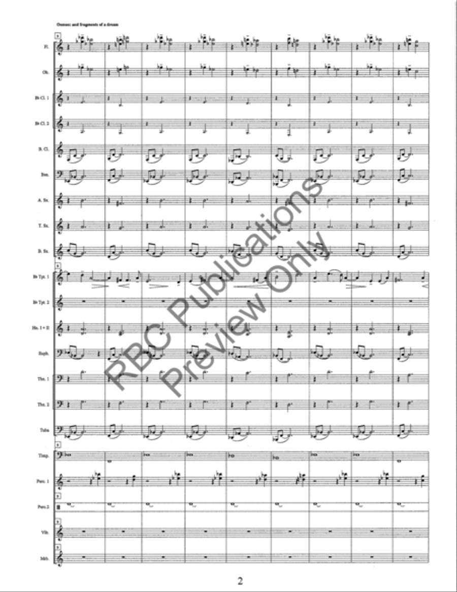 And Fragments Of A Dream And Fragments Of A Dream Concert Band scores gallery preview page 5