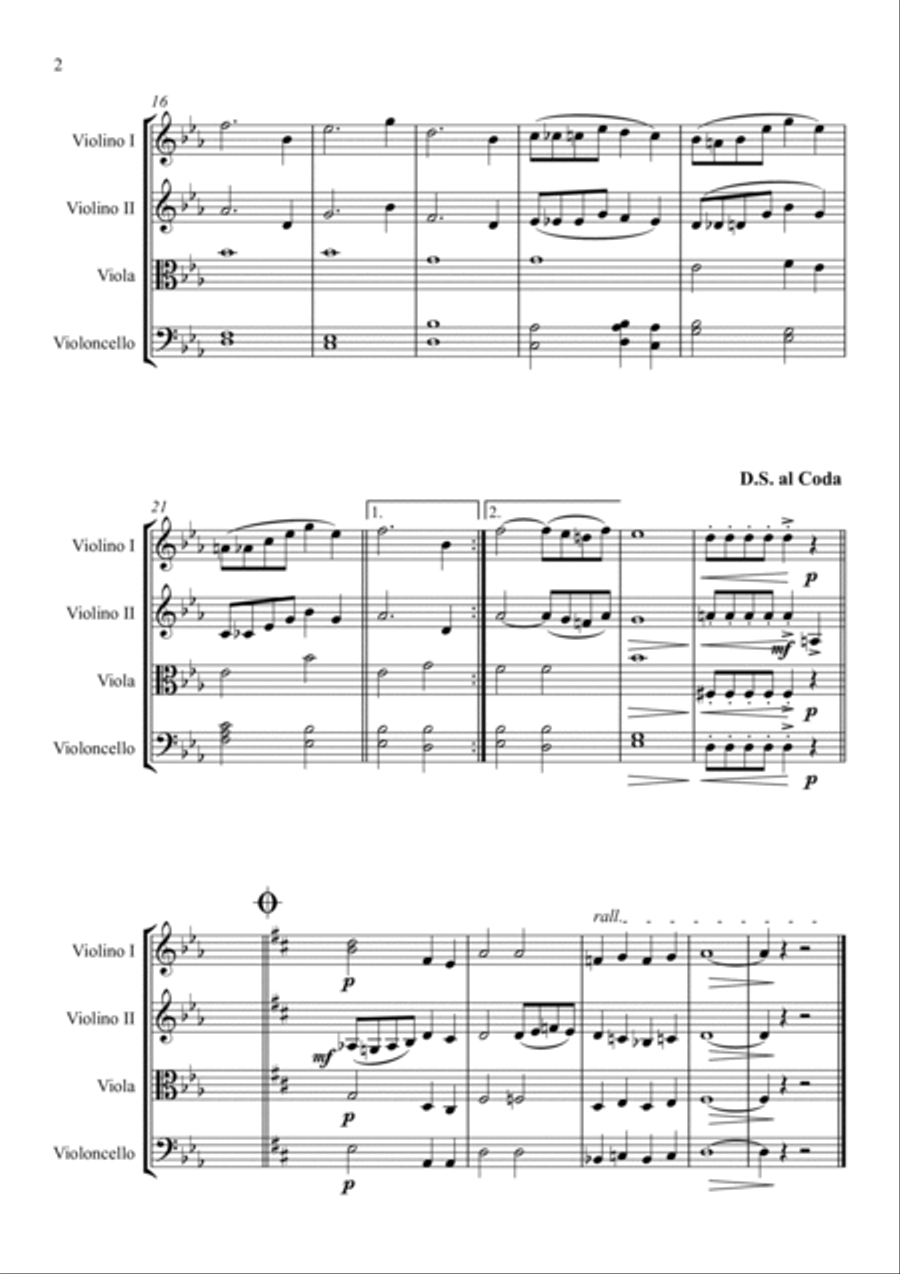 Jubileu de Diamante do IHCG String Quartet scores gallery preview page 4