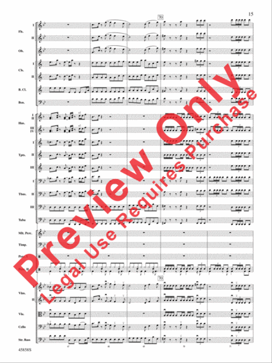 Hamilton, Suite from the Broadway Musical Full Orchestra scores gallery preview page 14