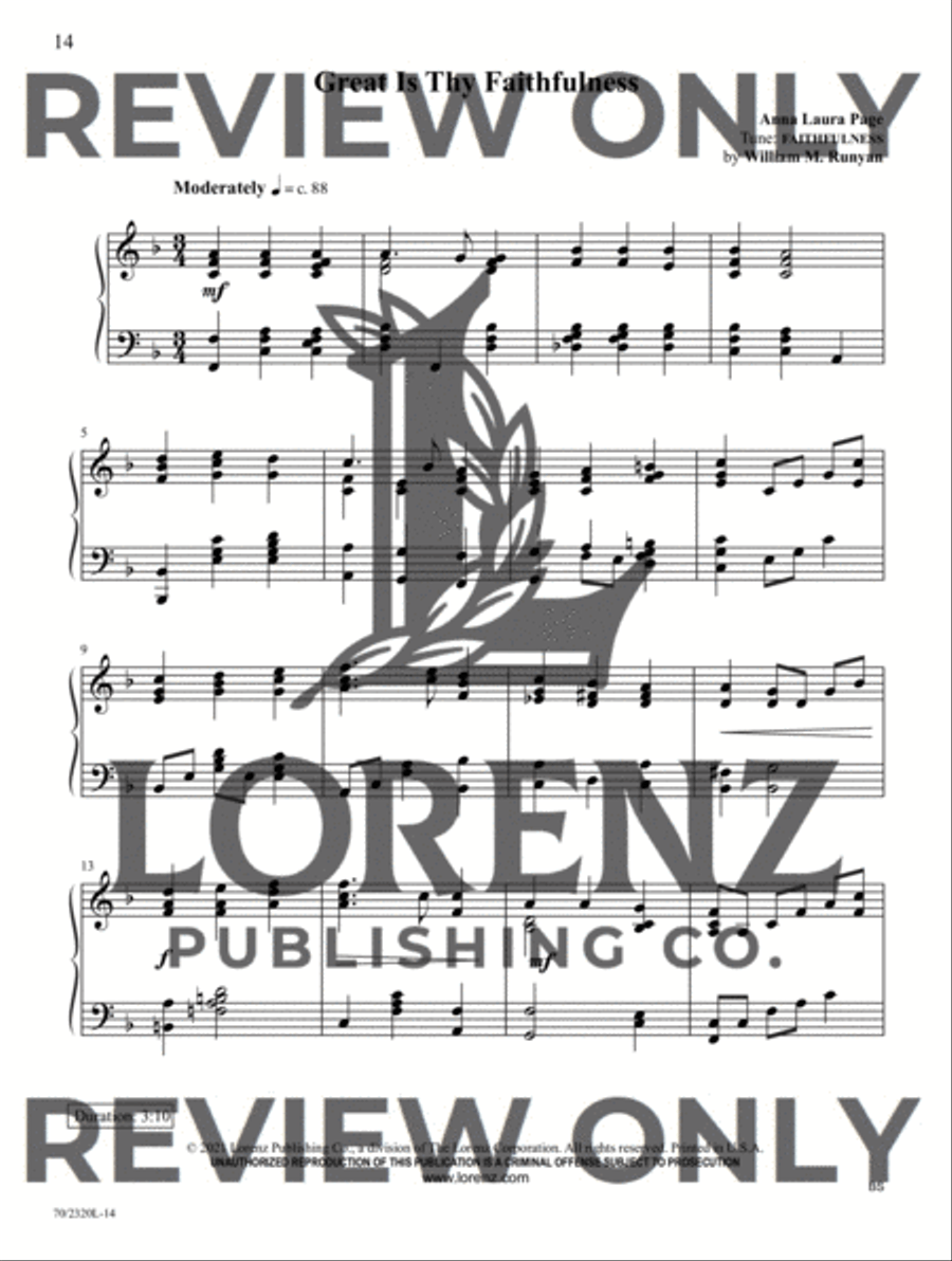 Songs of Prayer and Hopefulness Piano Solo scores gallery preview page 8