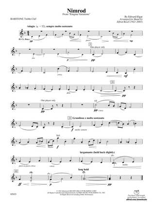 Nimrod (from Elgar's Variations): (wp) Baritone T.C.