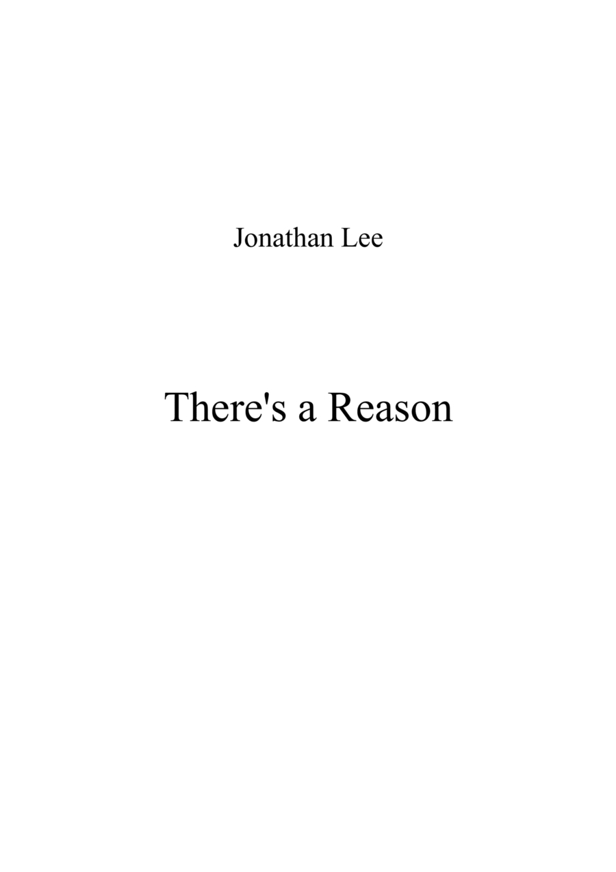 There's a Reason Piano, Vocal scores gallery preview page 1
