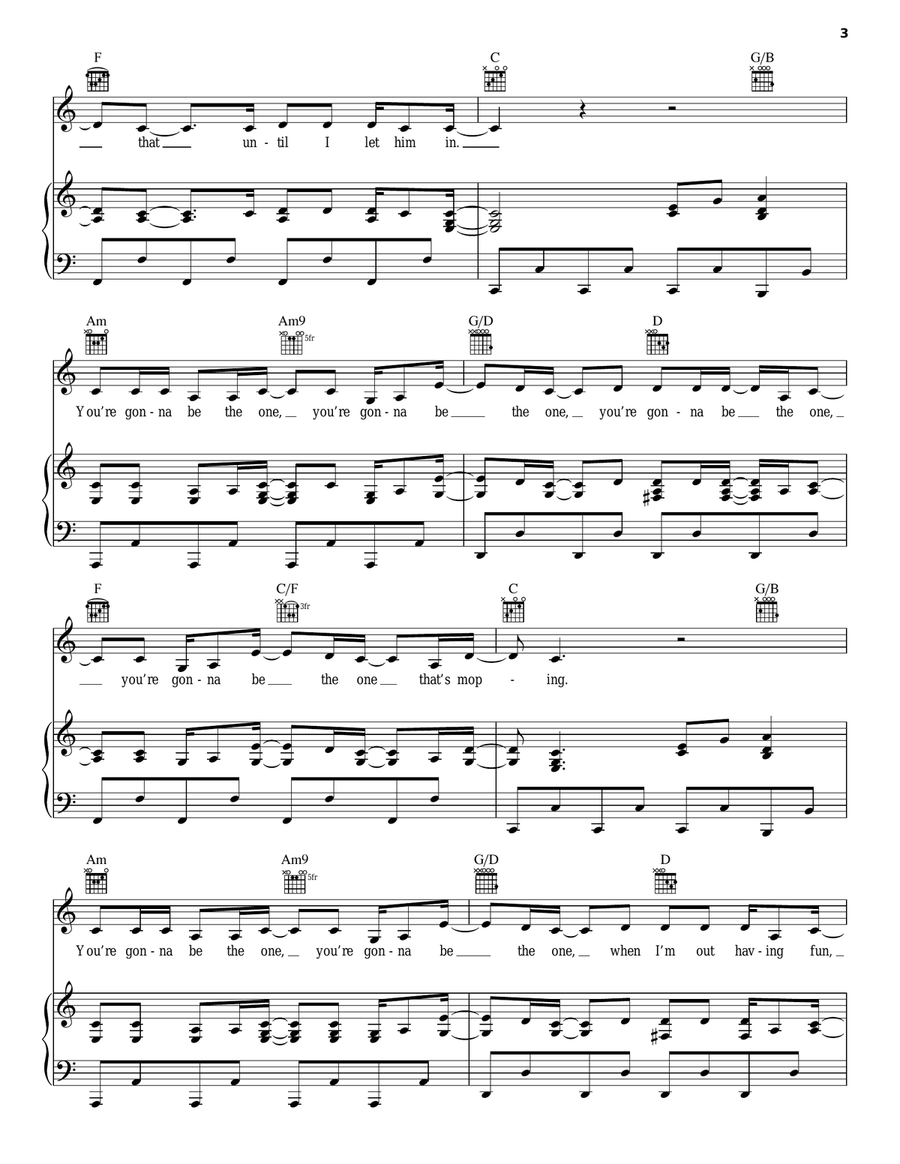 Bang Bang Bang Bang Bang Bang Piano, Vocal, Guitar scores gallery preview page 3