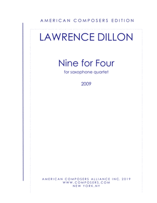 Book cover for [Dillon] Nine for Four