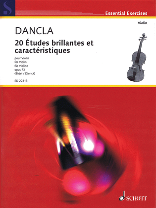 Book cover for 20 Etudes brillantes et caracteristiques, Op. 73