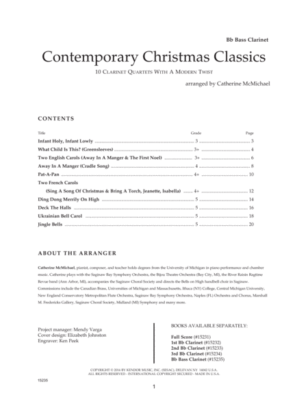 Contemporary Christmas Classics - Bb Bass Clarinet