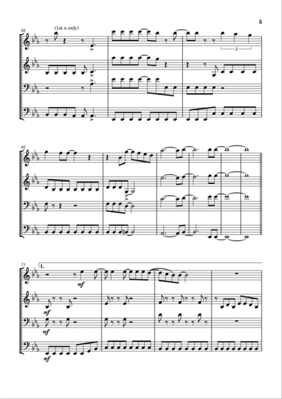 Home Of The Brave Brass Ensemble scores gallery preview page 6
