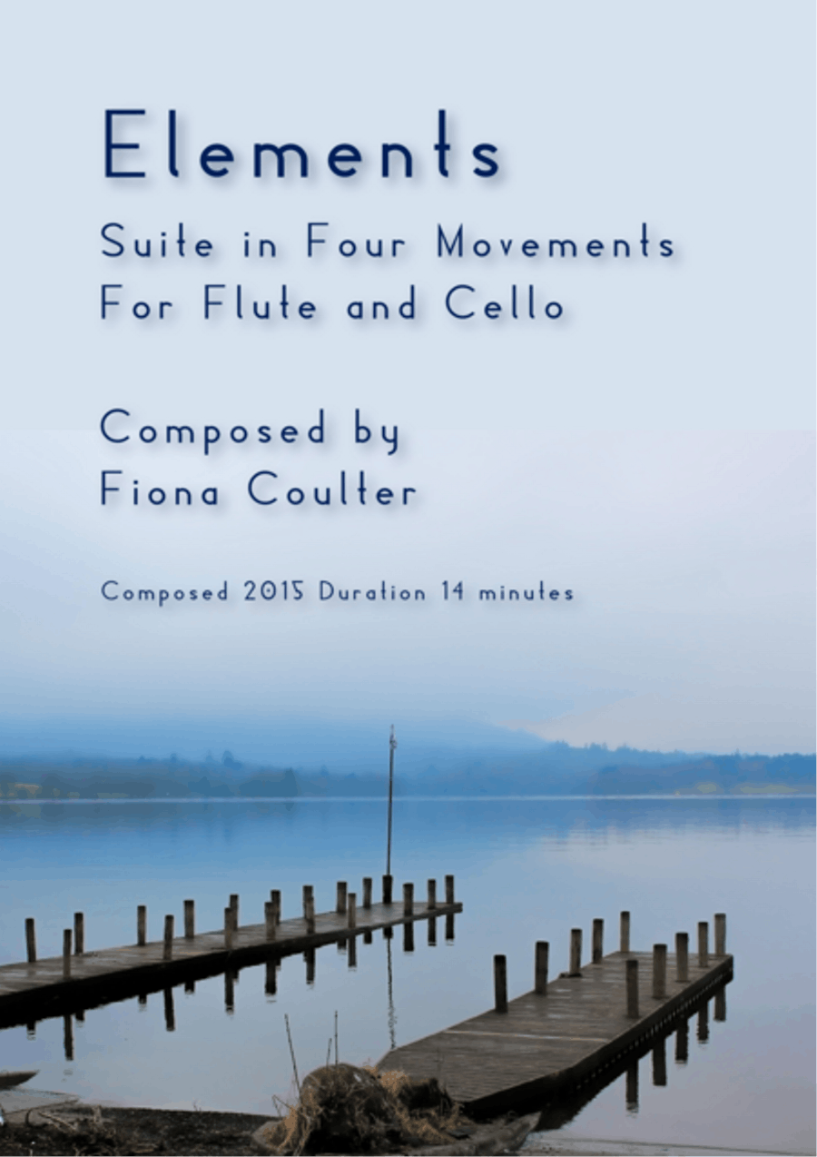 Elements: Suite for Flute and Cello Flute scores gallery preview page 1