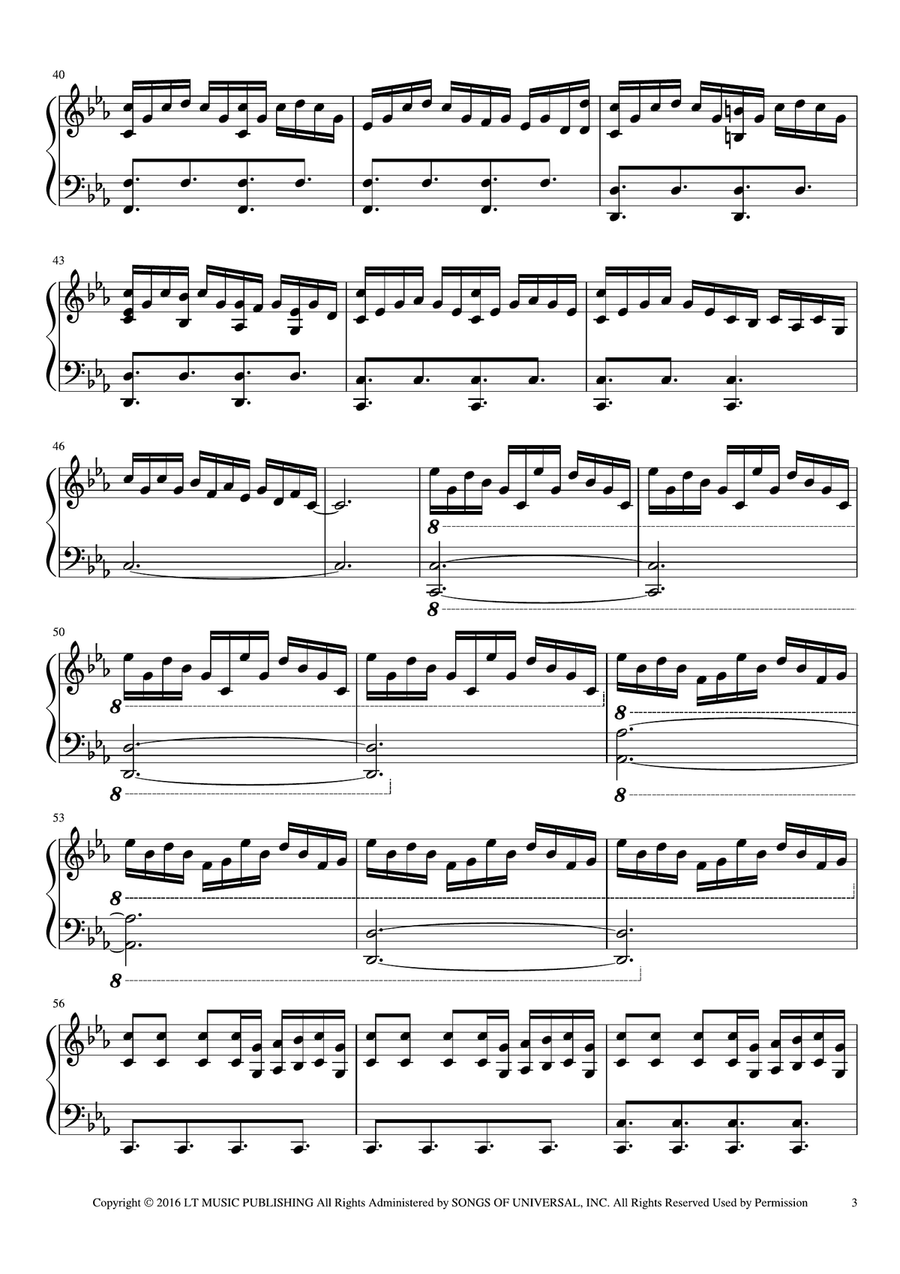 Light Of The Seven Piano Solo scores gallery preview page 3