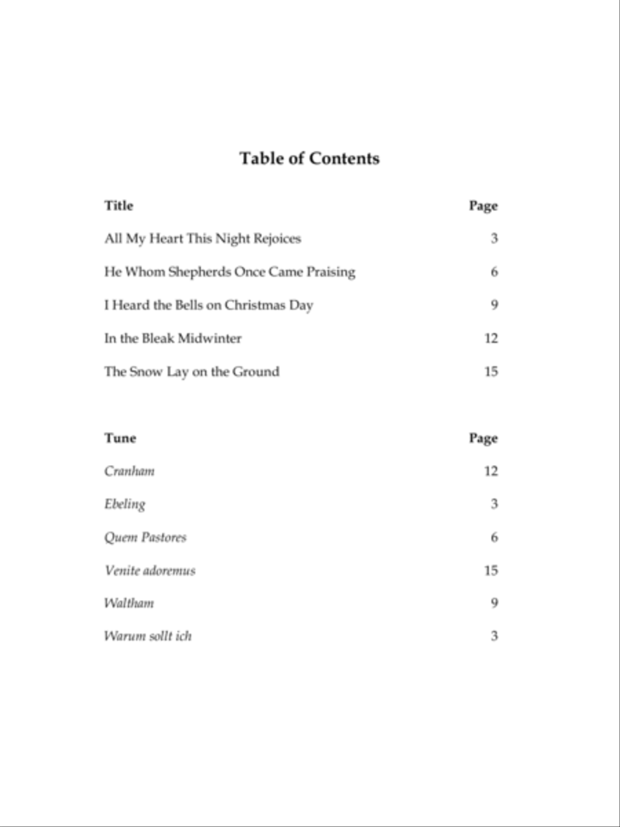 I Heard the Bells on Christmas Day Organ scores gallery preview page 2