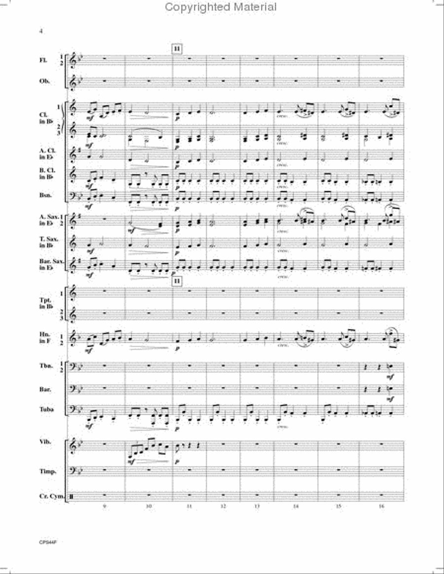 Pantomime Concert Band scores gallery preview page 3