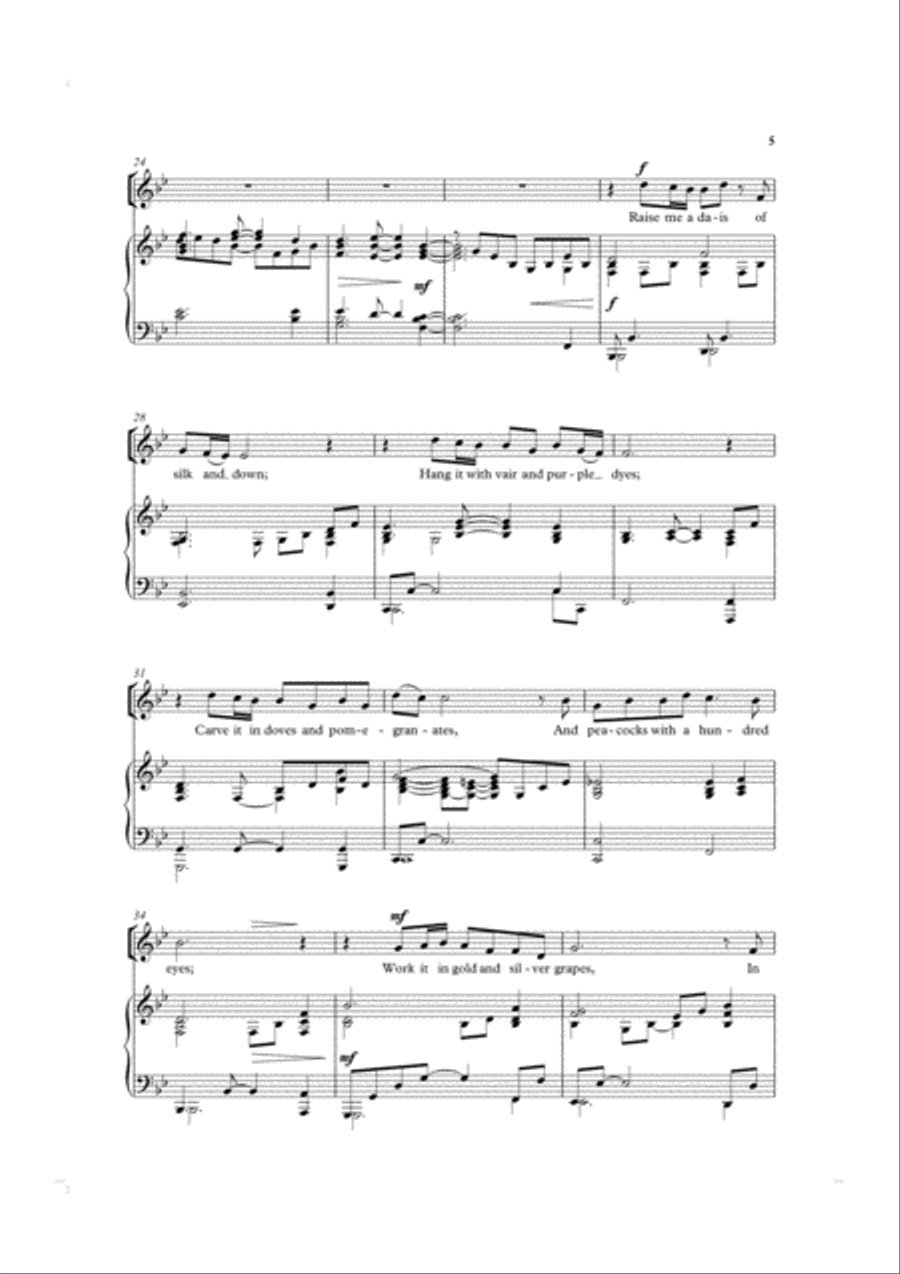 Like a Singing Bird 4-Part scores gallery preview page 5