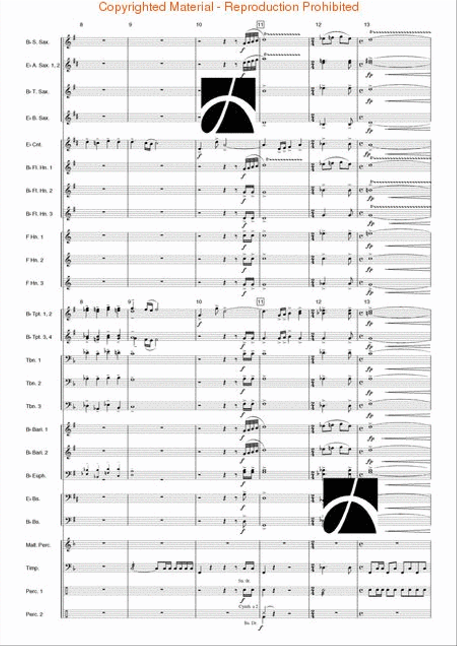 Nordic Fanfare and Hymn Concert Band scores gallery preview page 18