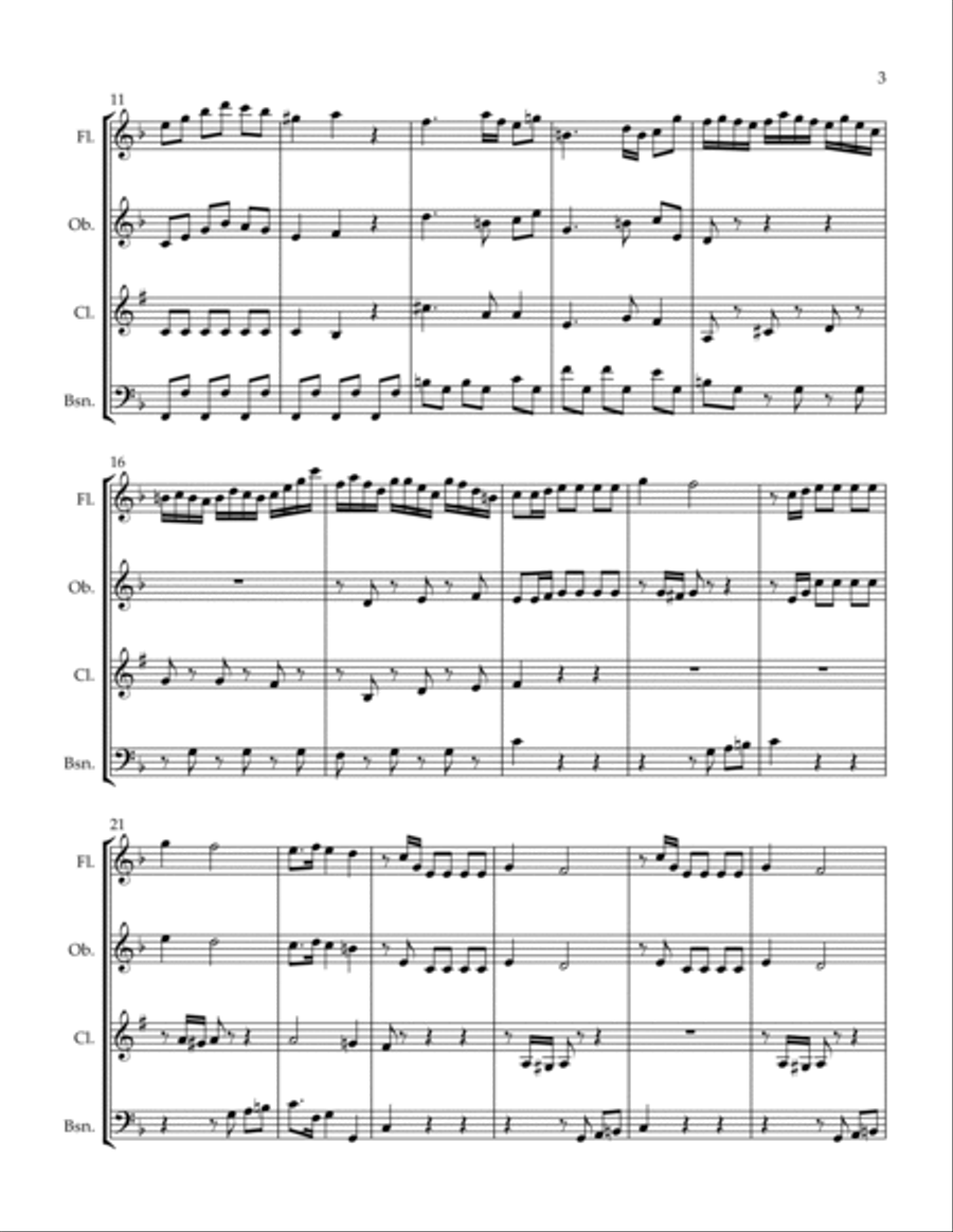 Con Spirito Woodwind Quartet scores gallery preview page 3