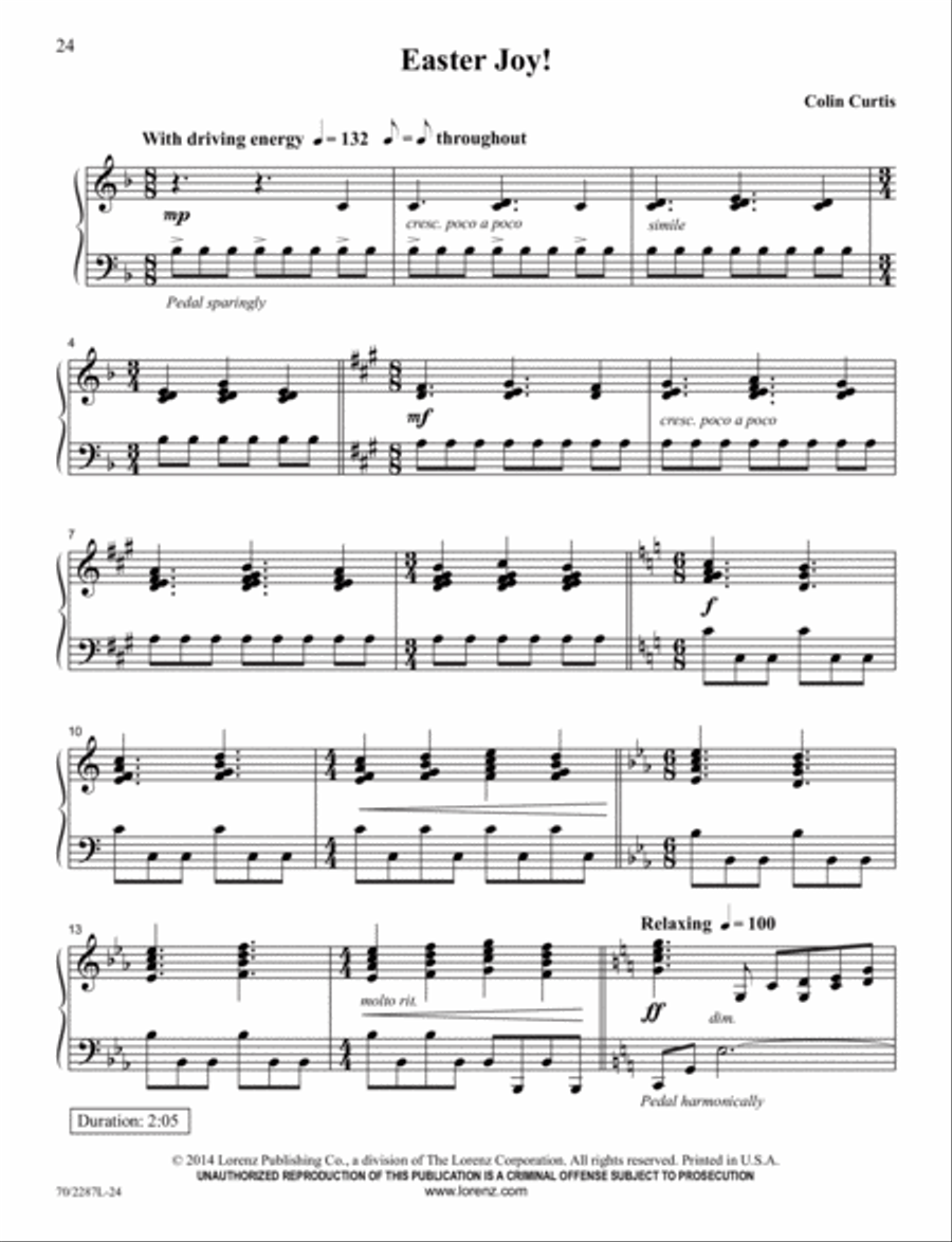 Glorious Morning! Glorious Morning! Piano Solo scores gallery preview page 10