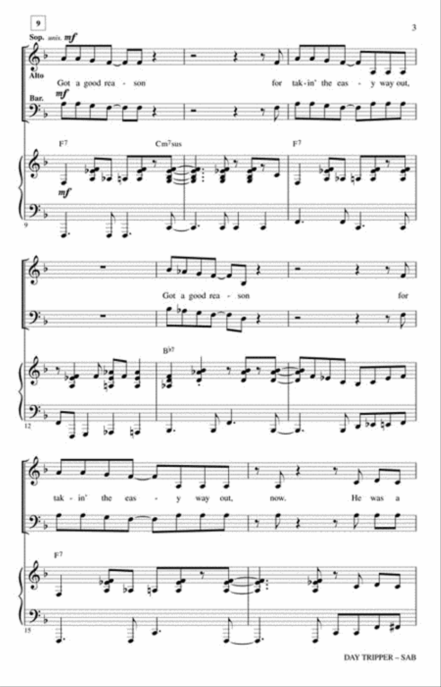Day Tripper Day Tripper 3-Part scores gallery preview page 3