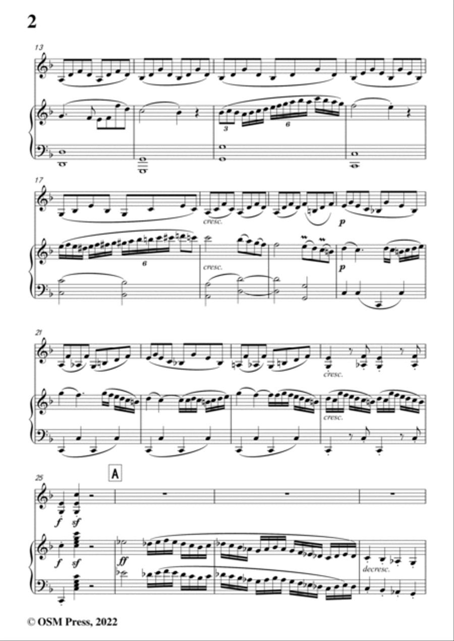 Beethoven-Violin Sonata No.5 in F Major,Op.24,for Violin and Piano Violin Solo scores gallery preview page 4
