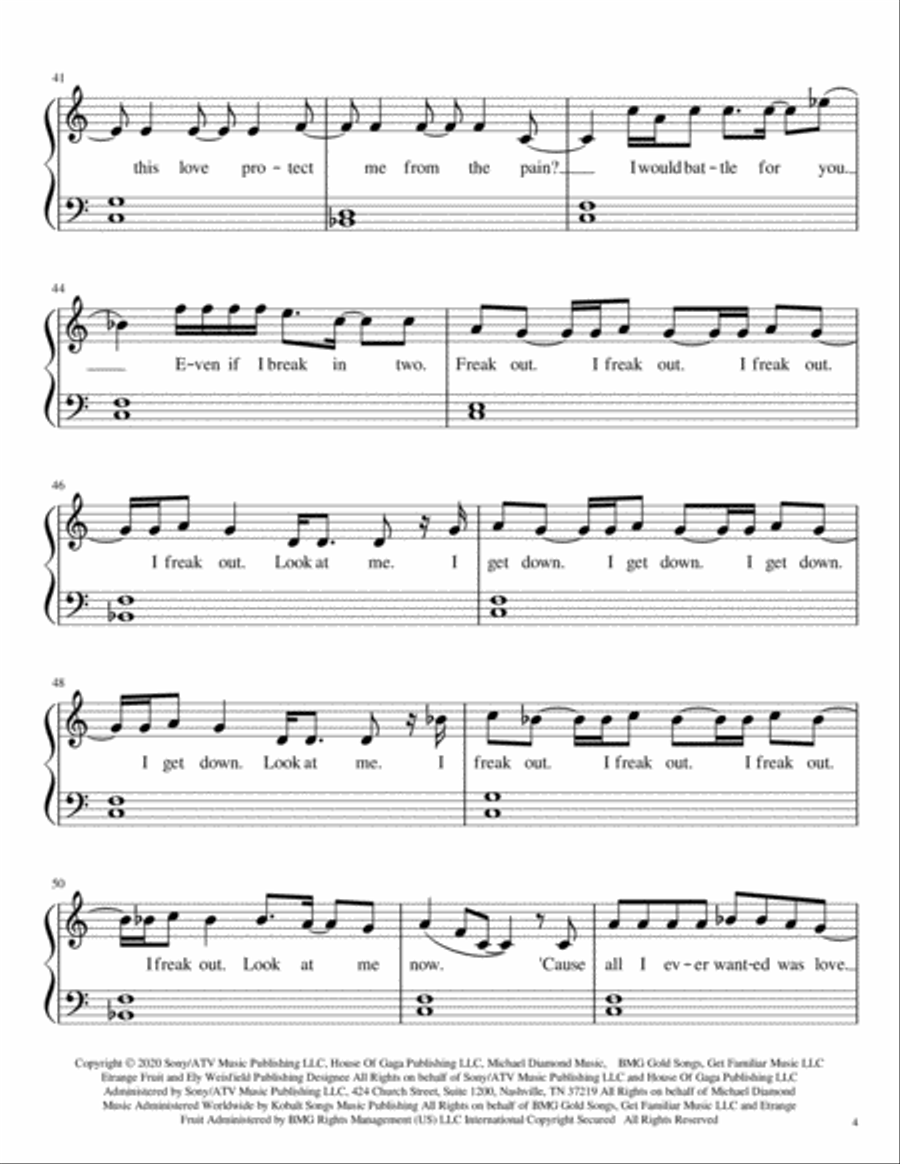 Stupid Love Piano Solo scores gallery preview page 4