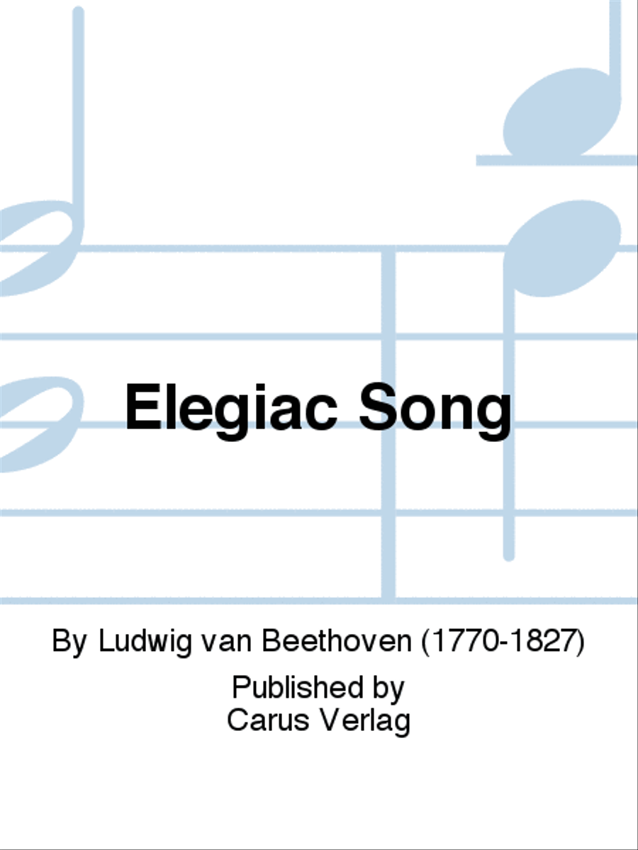 Elegiac Song 4-Part scores gallery preview page 1
