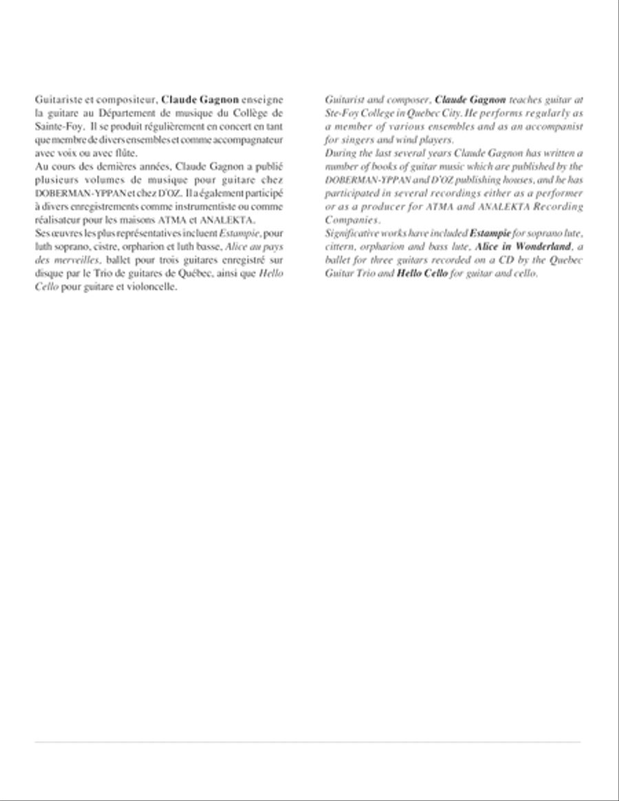 Douze préludes en forme d'études Classical Guitar scores gallery preview page 2