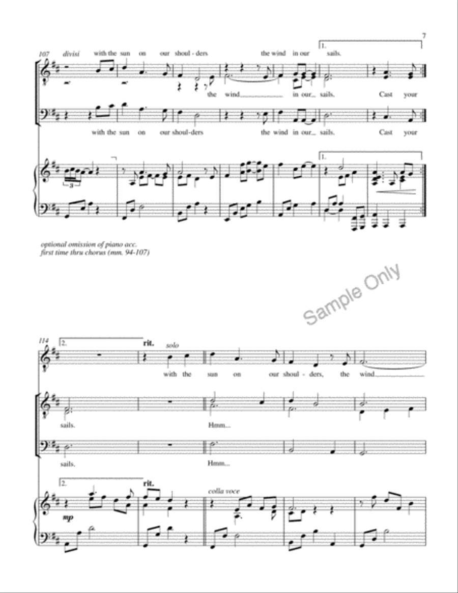 Song For Peace 3-Part scores gallery preview page 8