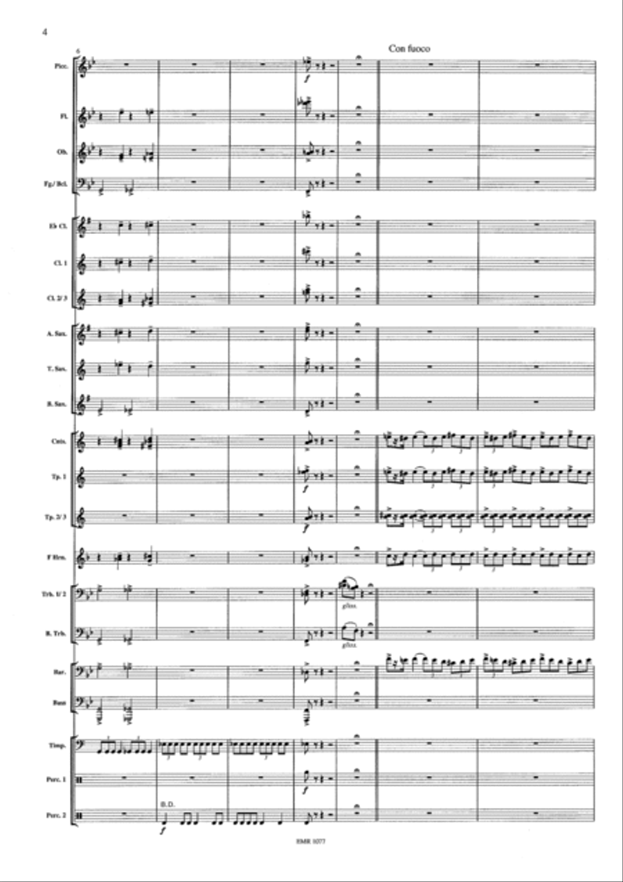 Capriccio Barbaro Concert Band scores gallery preview page 4