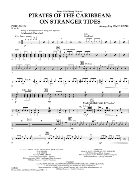 Pirates Of The Caribbean: On Stranger Tides - Percussion 1