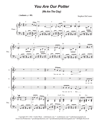 You Are Our Potter (We Are The Clay) (SATB)