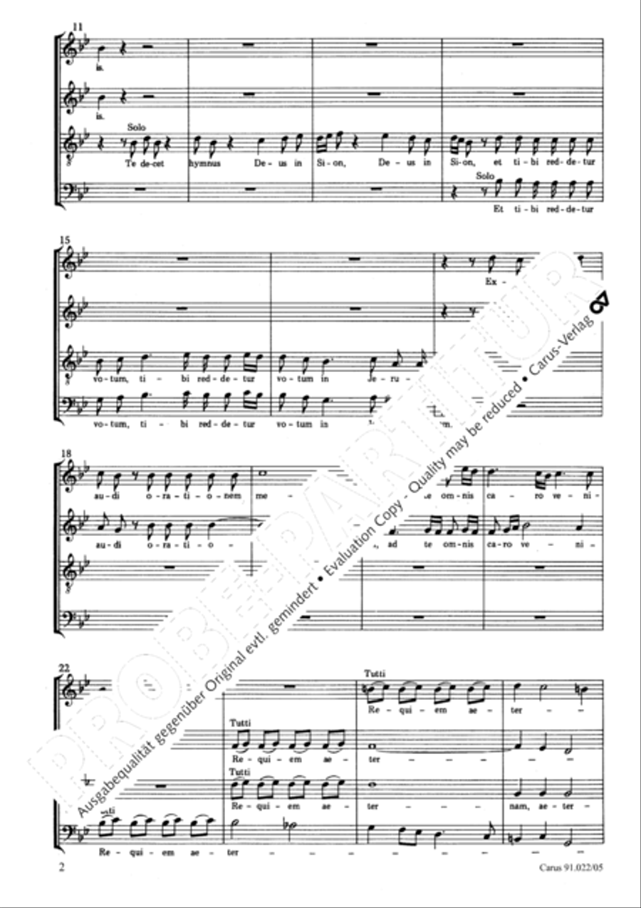 Requiem in B Requiem in B 4-Part scores gallery preview page 3