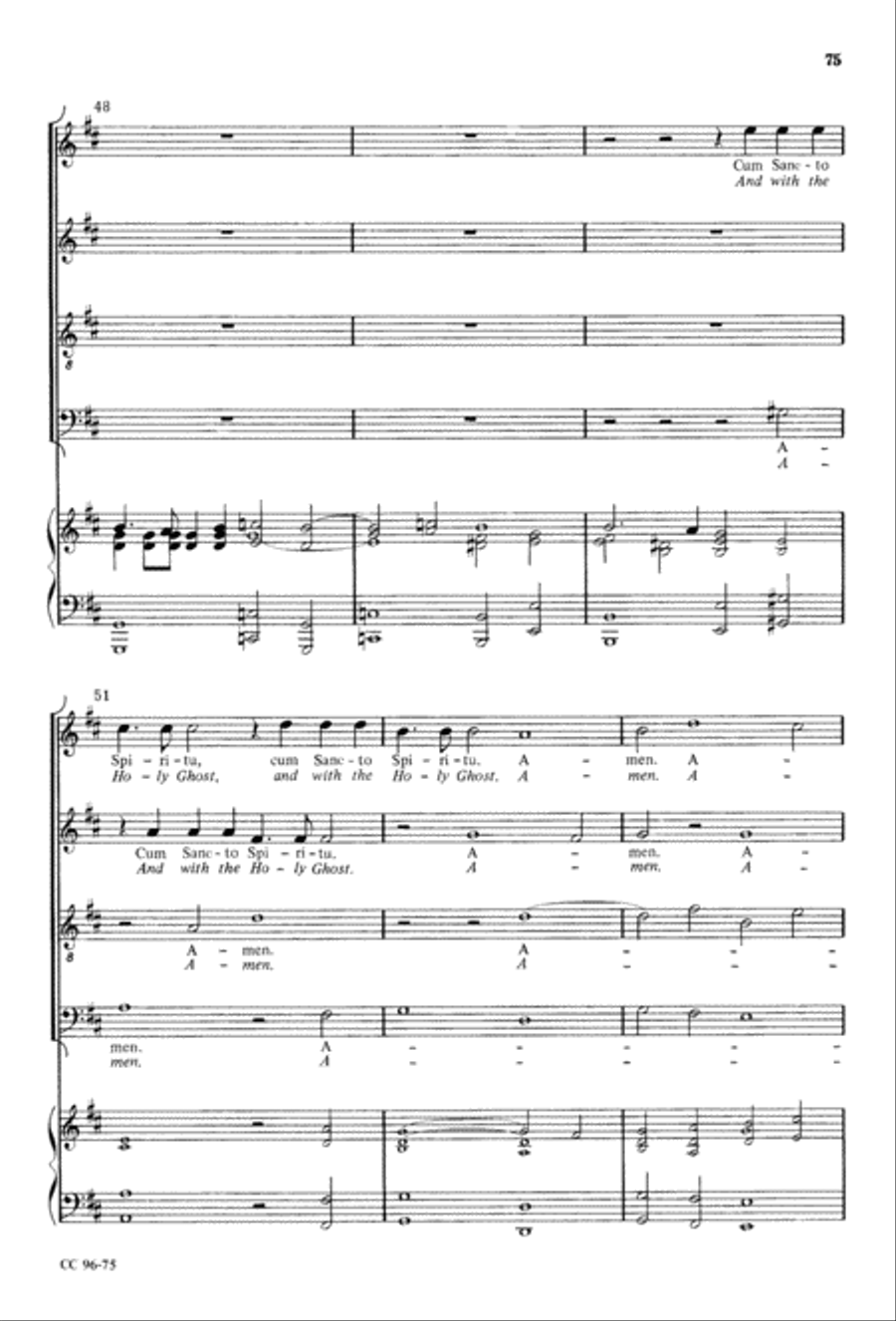 Gloria Gloria 4-Part scores gallery preview page 76