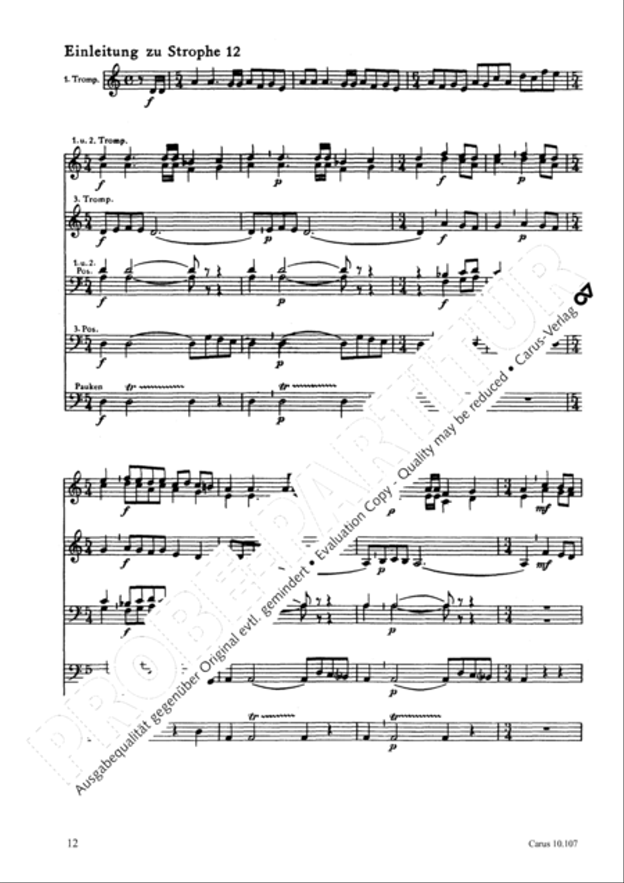 Ist Gott fur mich 4-Part scores gallery preview page 13