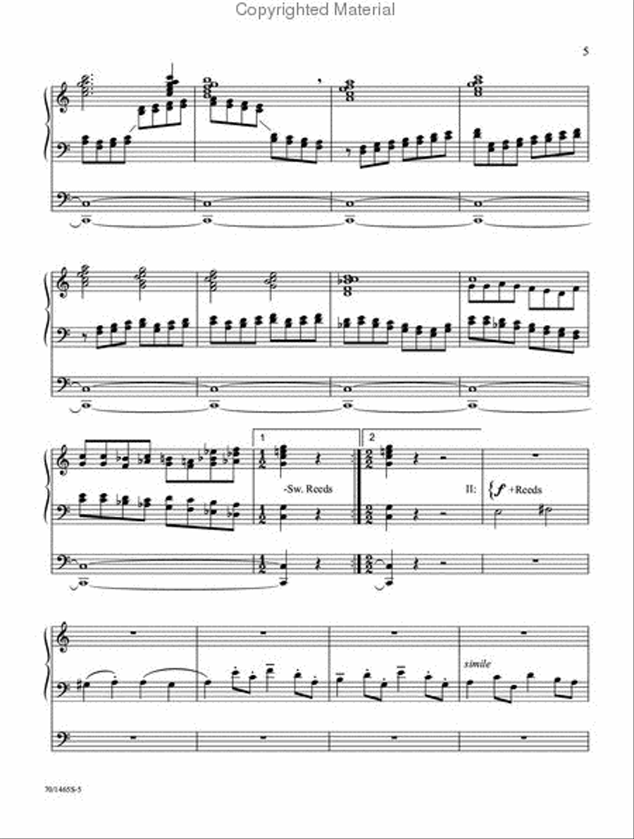 The David Cherwien Hymn Interpretation Series: Holy Week & Easter Organ Solo scores gallery preview page 4
