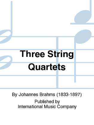 Book cover for Three String Quartets