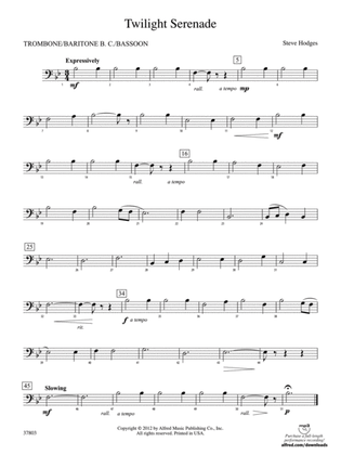 Twilight Serenade: 1st Trombone