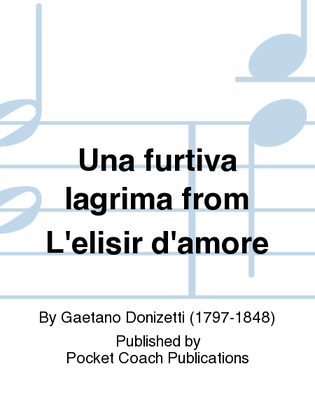 Book cover for Una furtiva lagrima from L'elisir d'amore