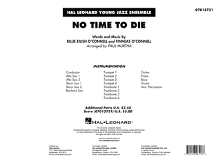 No Time to Die (from No Time To Die) (arr. Paul Murtha) - Conductor Score (Full Score)