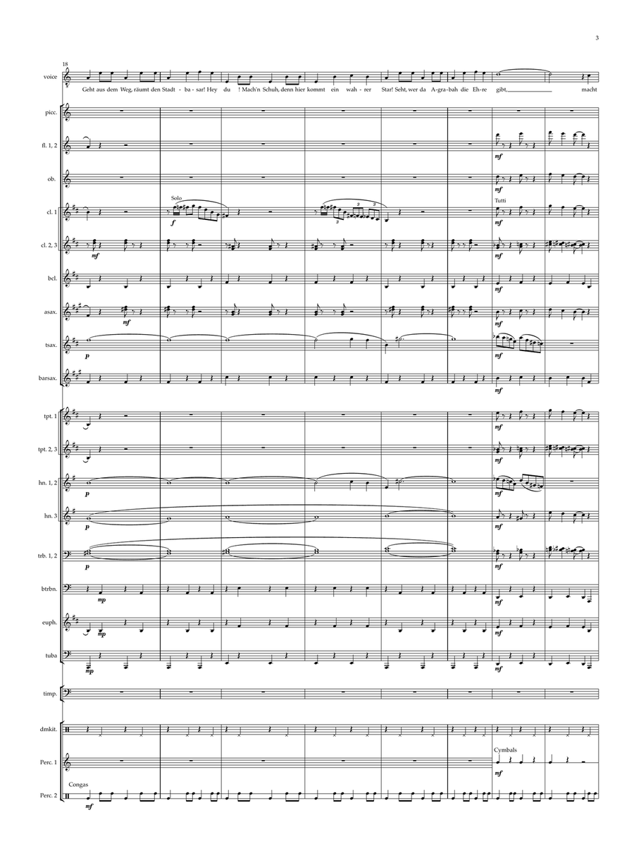 Prince Ali Concert Band scores gallery preview page 3
