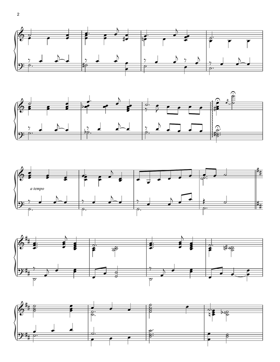 Silent Night Silent Night Piano Solo scores gallery preview page 2