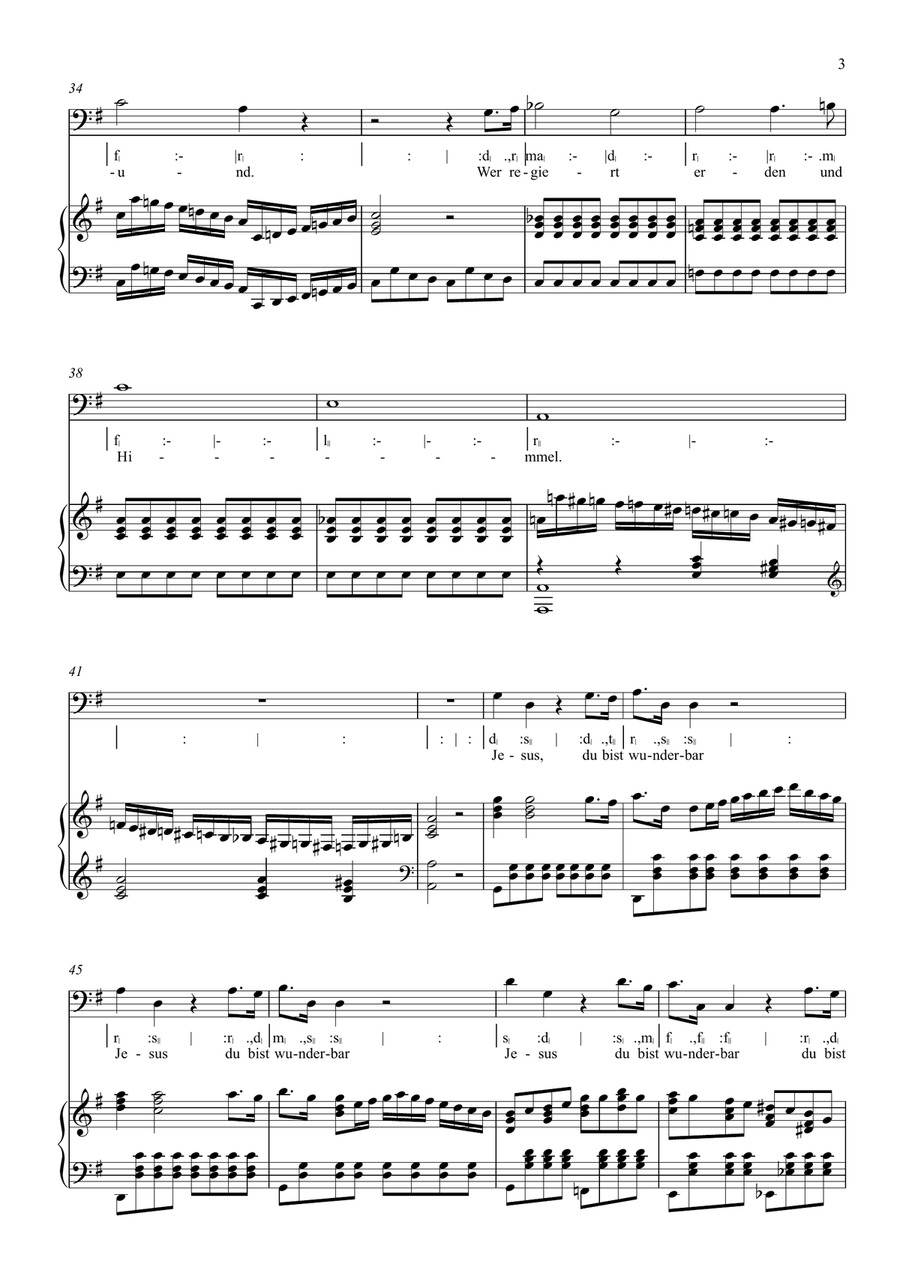 Jesus, du bist wunderbar Voice scores gallery preview page 3