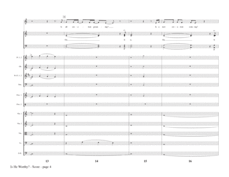 Is He Worthy? (Chamber Orchestra) (arr. Heather Sorenson) - Full Score
