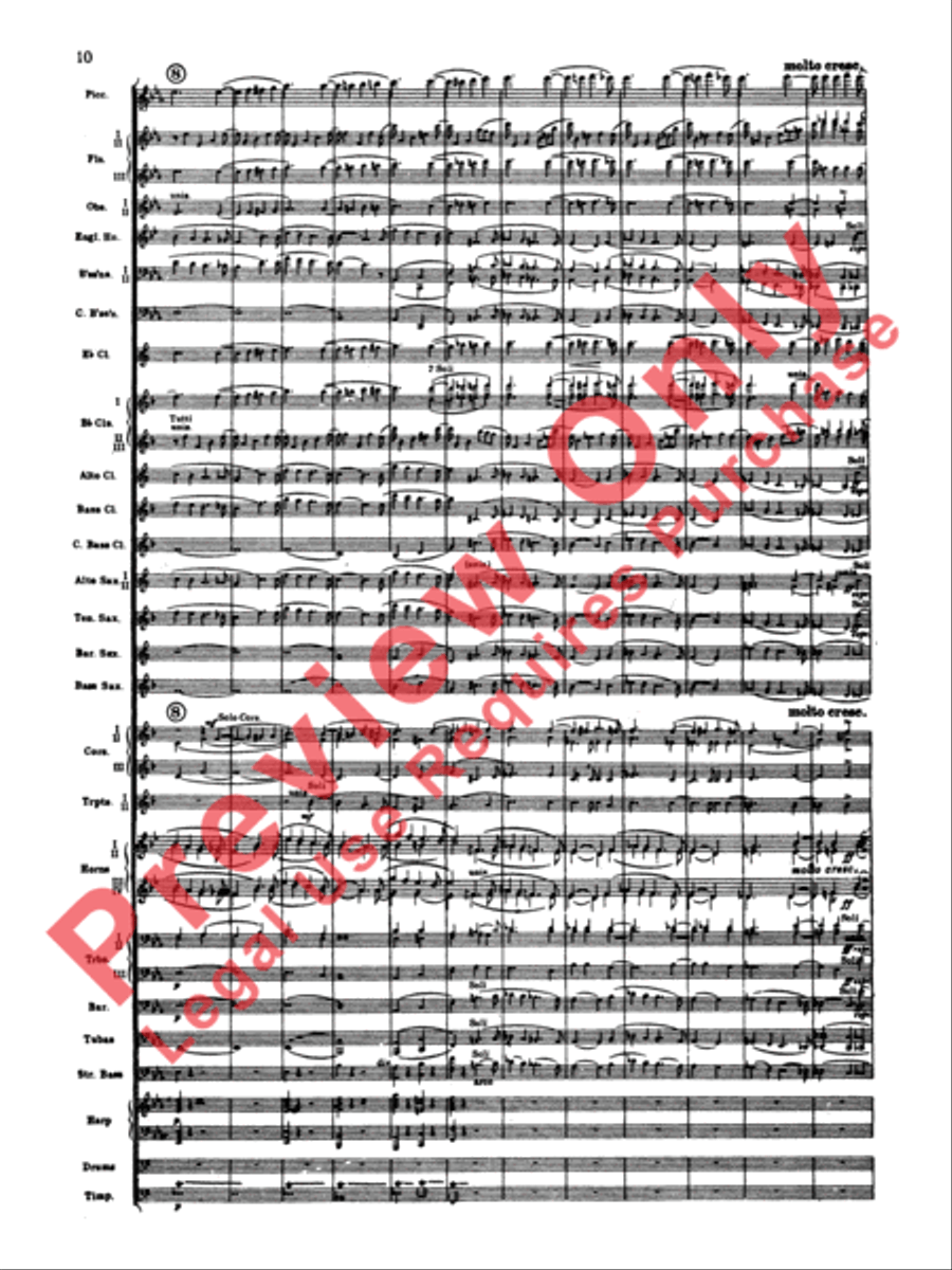 Elsa's Procession to the Cathedral Concert Band scores gallery preview page 11