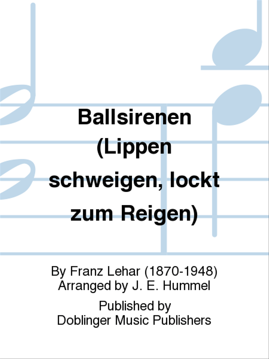 Ballsirenen (Lippen schweigen, lockt zum Reigen) Piano Solo scores gallery preview page 1
