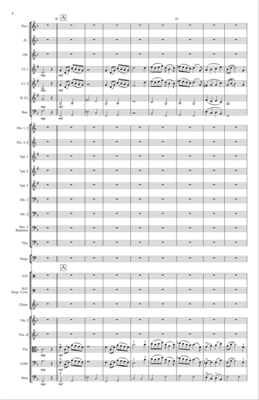 Our Plea for Peace Full Orchestra scores gallery preview page 4