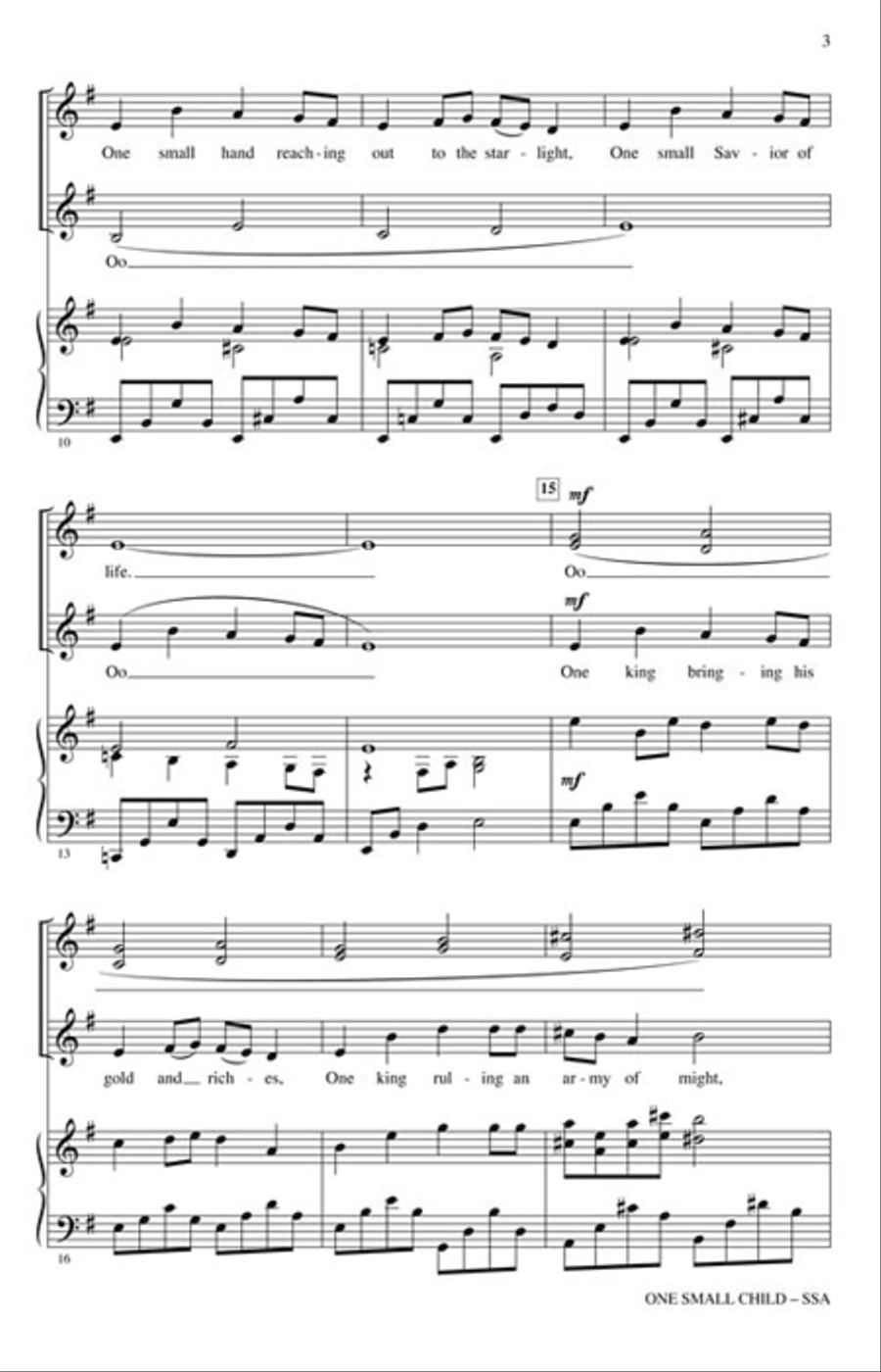 One Small Child One Small Child SSA scores gallery preview page 3