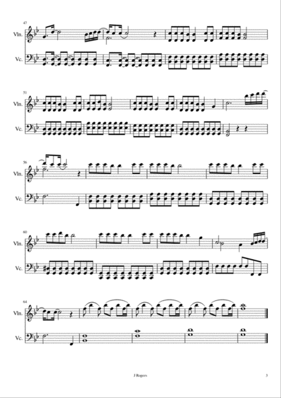 Love Me Like You Do String Duet scores gallery preview page 3