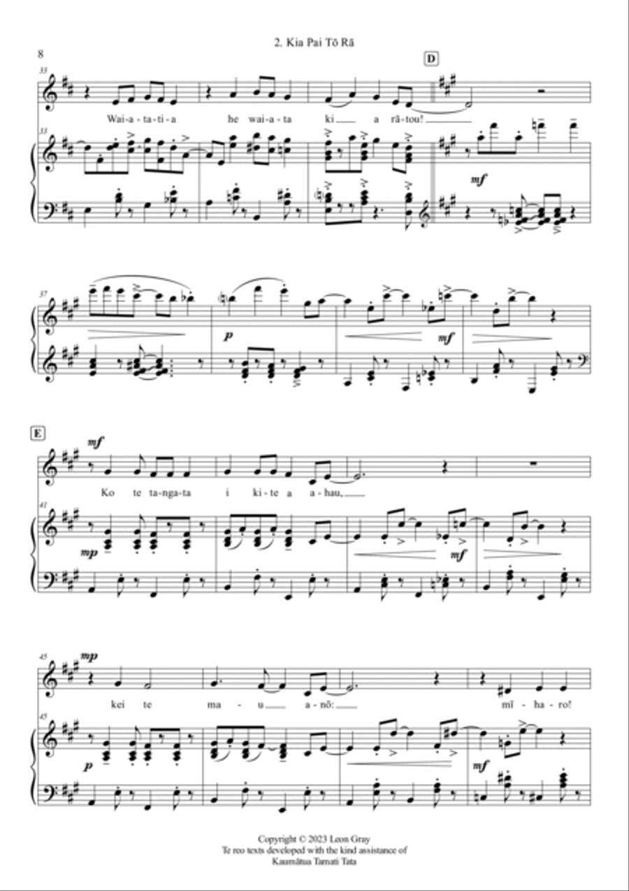 Kia Pai Tō Rā (No 2. from 