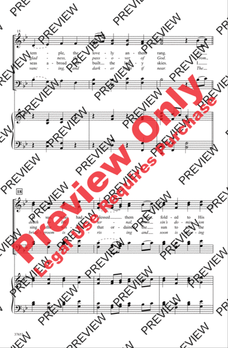 Hosanna, Loud Hosanna Hosanna, Loud Hosanna 4-Part scores gallery preview page 4