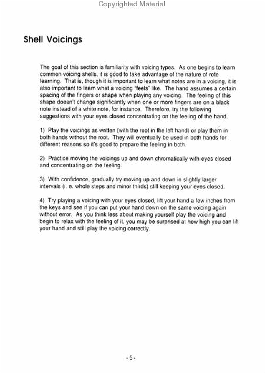 Jazz Piano Voicing Skills Piano Solo scores gallery preview page 3