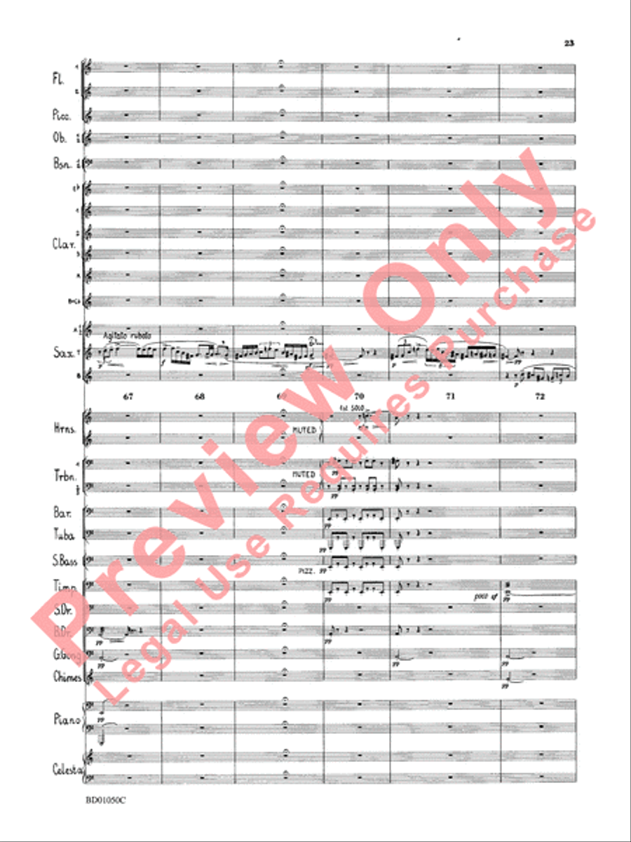 Trittico Concert Band scores gallery preview page 26